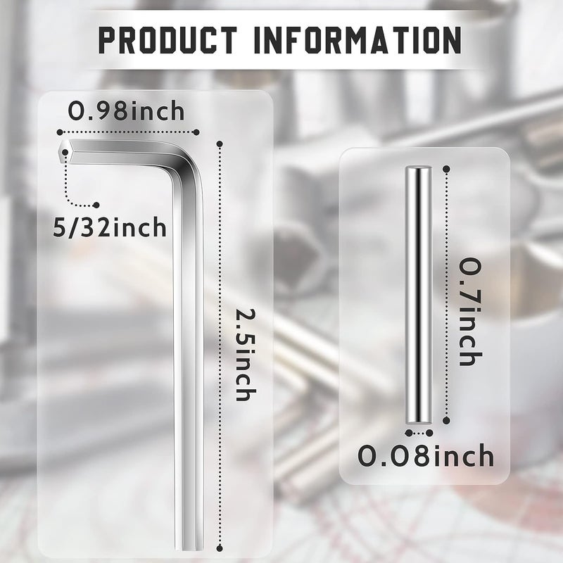 Hinge Outlet Spring Hinge Tension Pin Replacement Kit with Hex Wrench - 4 Pack - Image 2